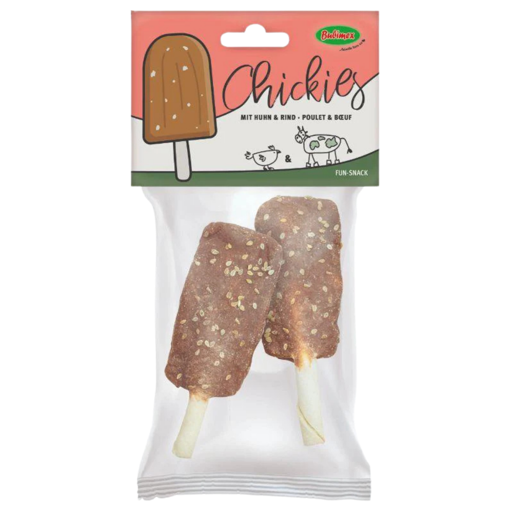 Friandises chien - chickies x2 poulet & bœuf 🍦