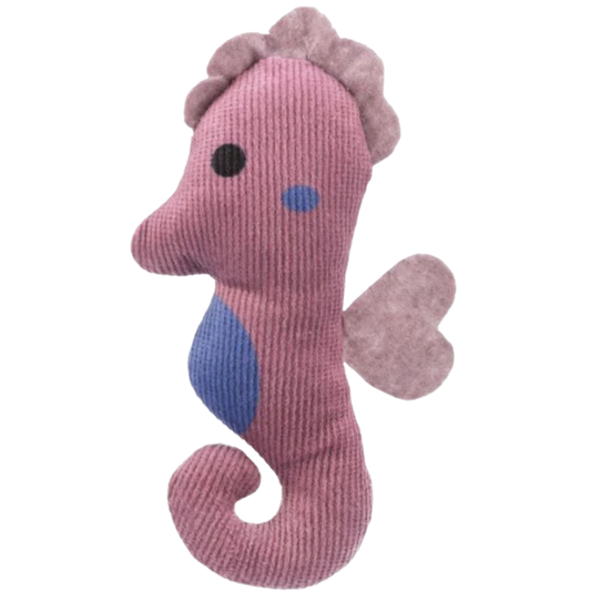 Jouet chat - hippocampe en peluche catnip 11cm
