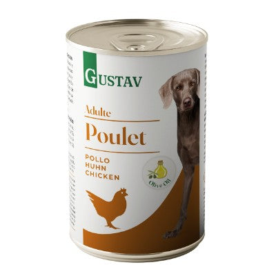 Pâtée chien - gustav adulte poulet 400g