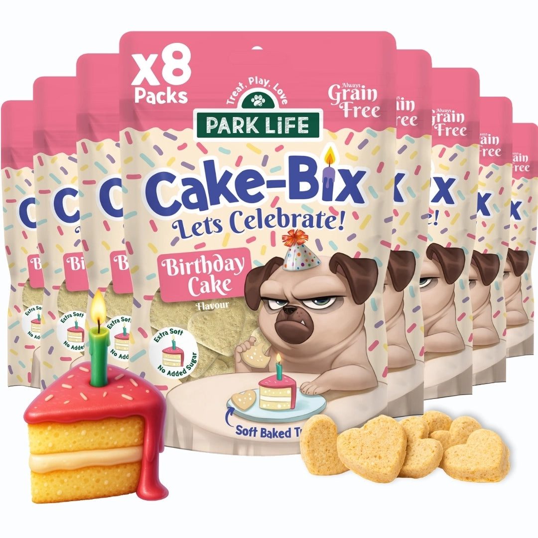 Friandises chien. - anniversaire cake bix, saveur de gâteau d'anniversaire 100 g