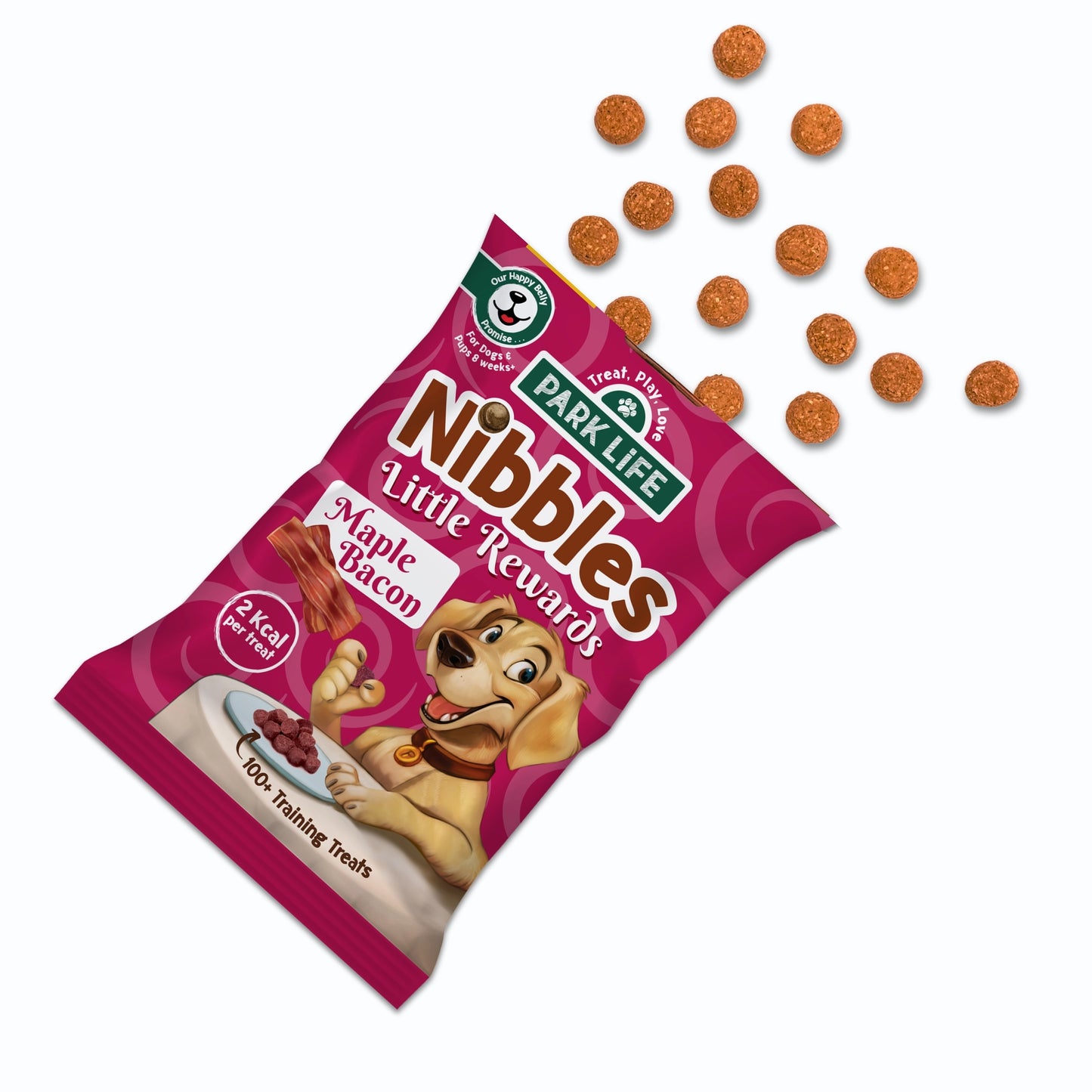 Friandises chien - Nibbles Saveur Bacon à l'Érable 80g