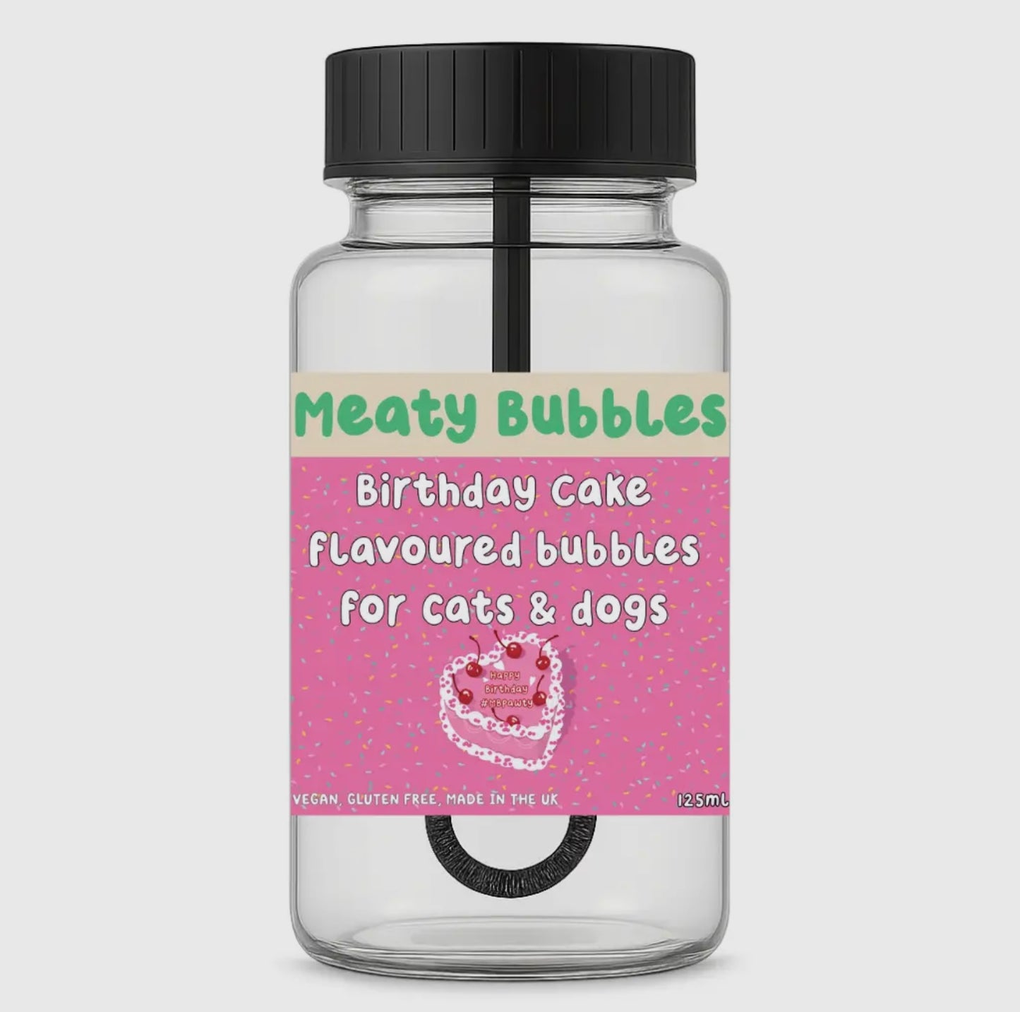 Jouet comestible chien - bulles d'anniversaire 125 ml