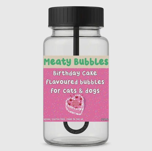 Jouet comestible chat - bulles d'anniversaire 125 ml