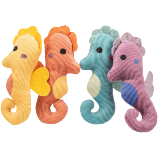Jouet chat - hippocampe en peluche catnip 11cm
