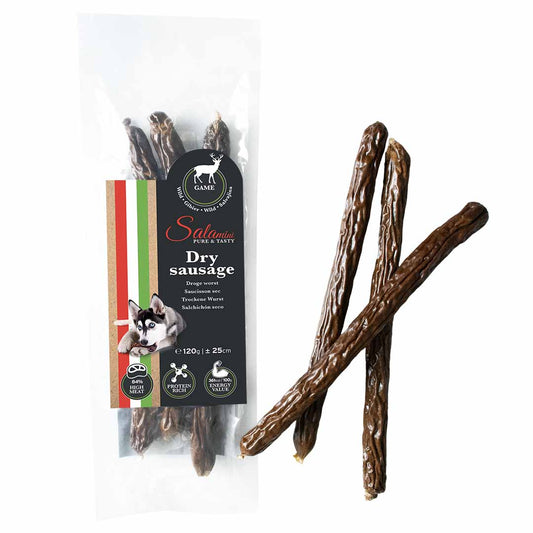 Friandises chien - salamini saucisson sec  gibier