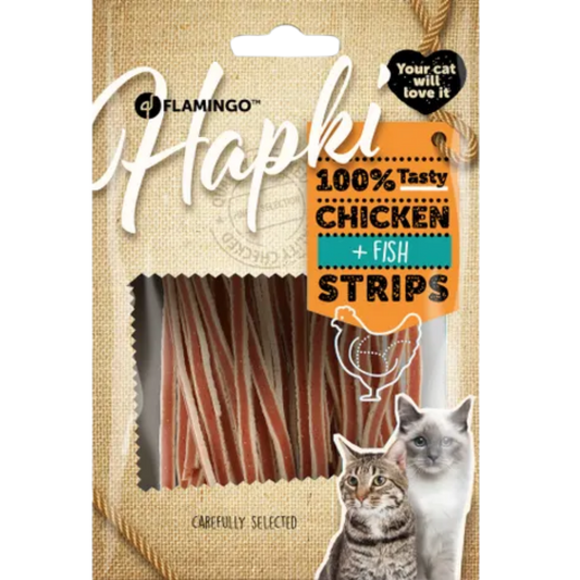 Friandises chat - bandes de sushi fines poulet & poisson