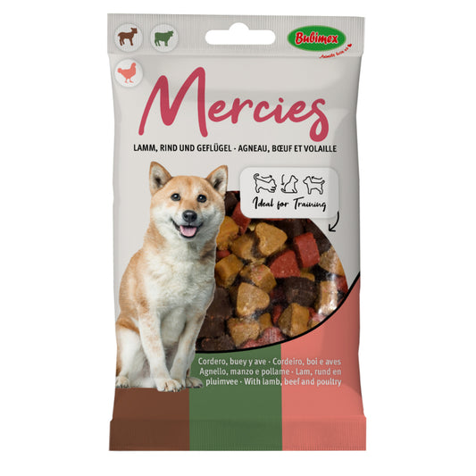 Friandises chien -mercies cœurs 100g
