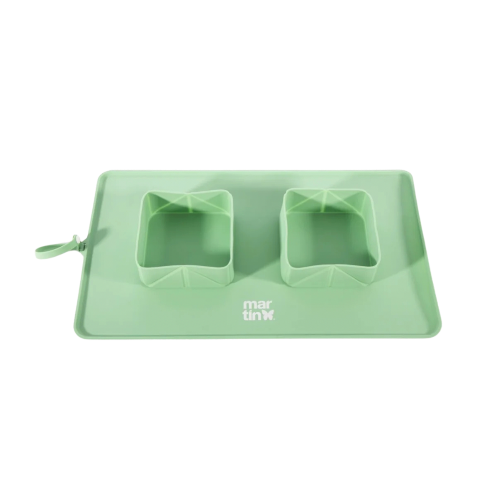 Gamelle double pliable silicone