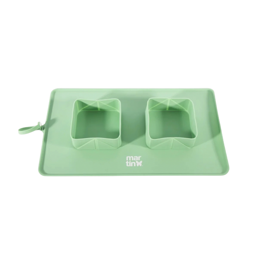 Gamelle double pliable silicone