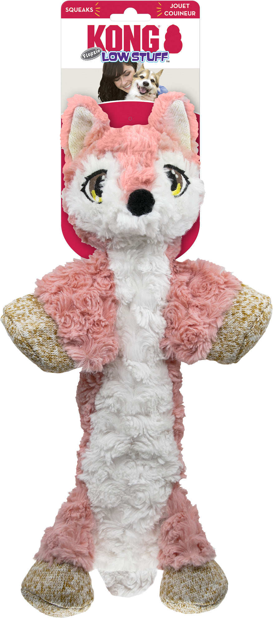 Jouet chien - Kong low stuff flopzie fox