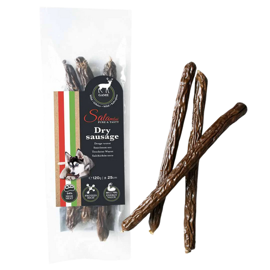 Friandises chien - salamini saucisson sec  gibier