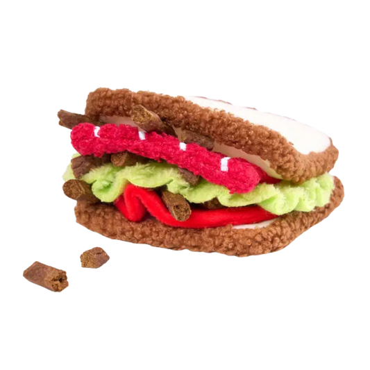 Jouet interactif pour chien - Sandwich 🥪