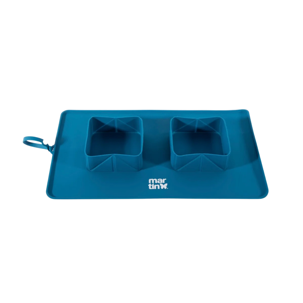 Gamelle double pliable silicone