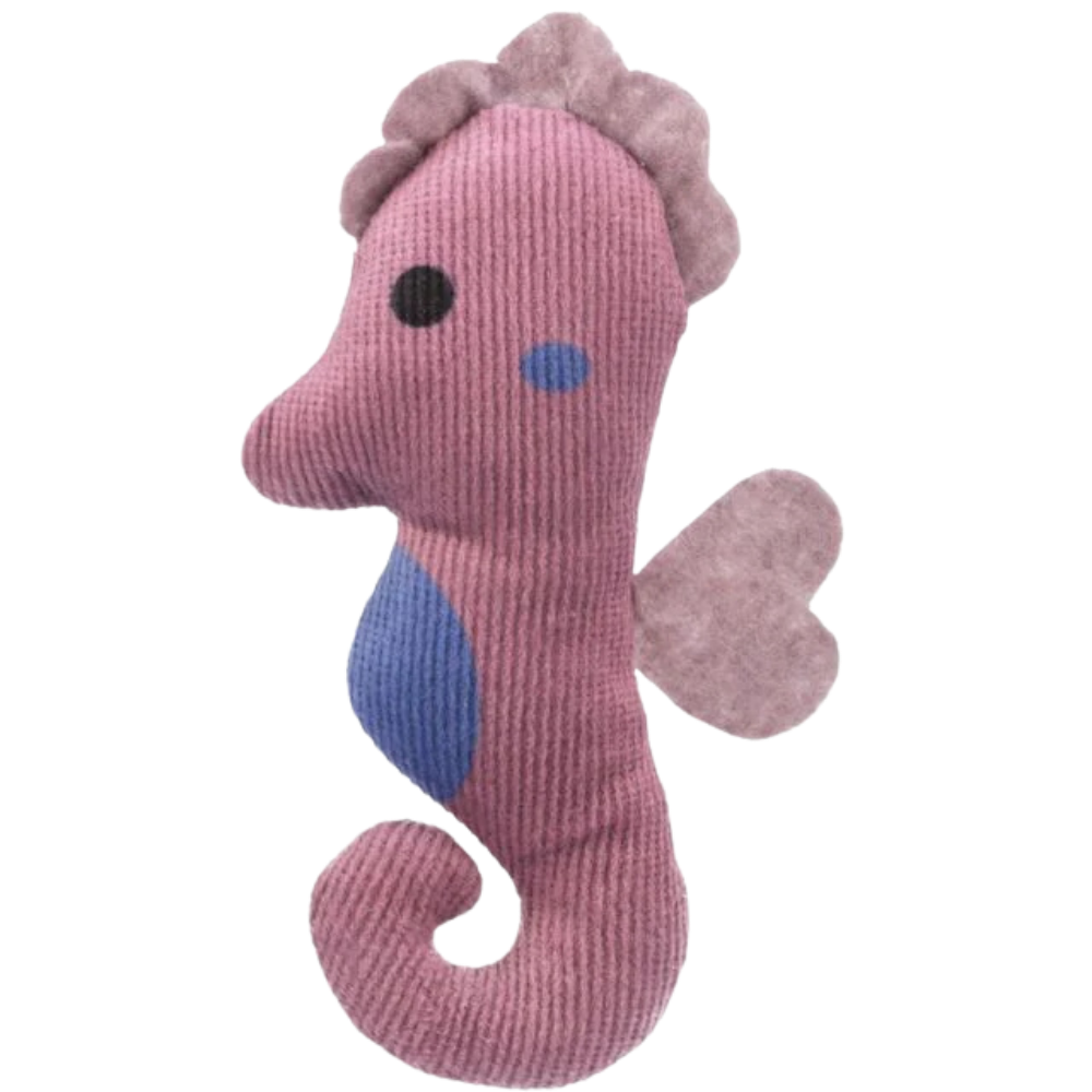 Jouet chat - hippocampe en peluche catnip 11cm