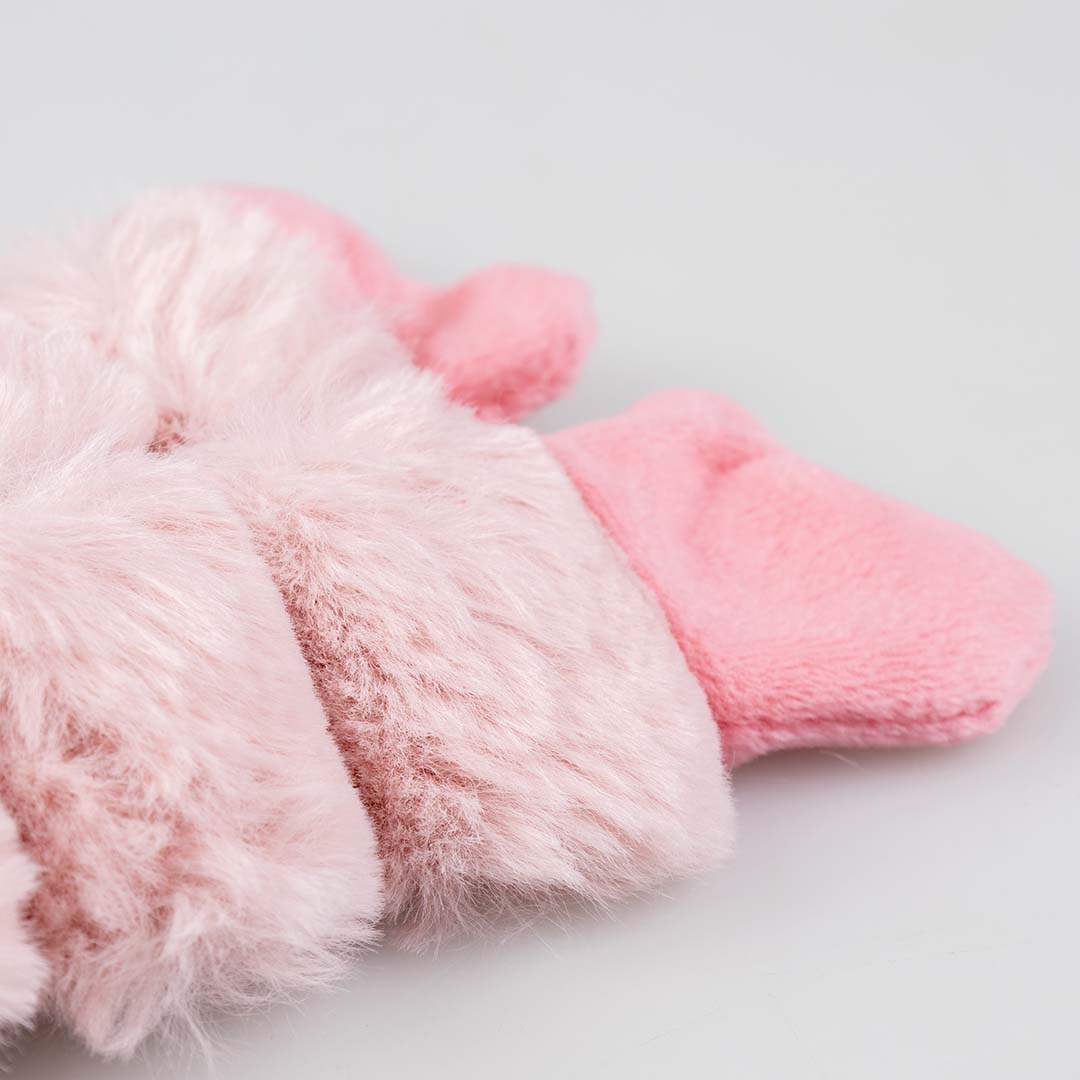 Peluche chien -  huggi cochon rose
