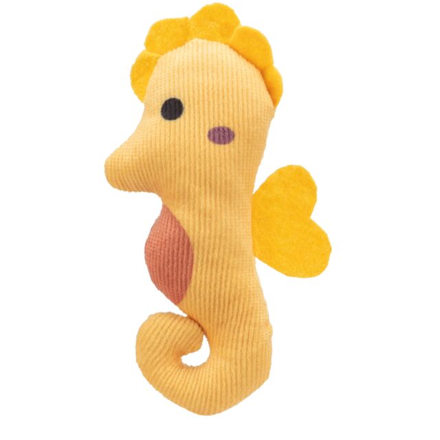 Jouet chat - hippocampe en peluche catnip 11cm
