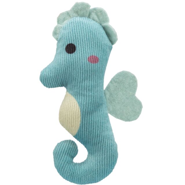 Jouet chat - hippocampe en peluche catnip 11cm