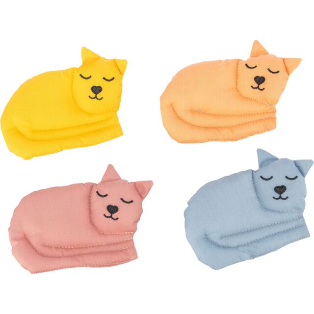 Jouet chat - chat tissu valériane 13cm