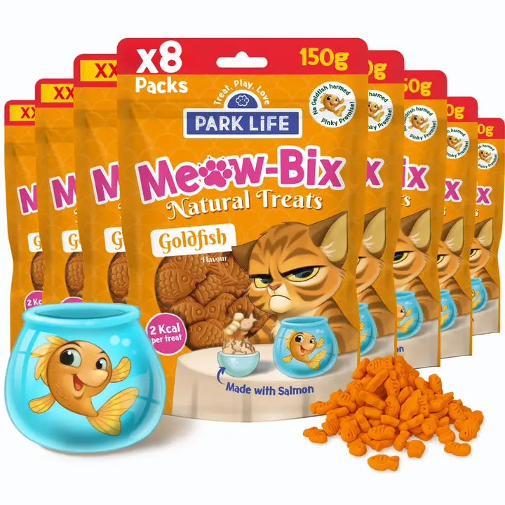 Friandises chat - meow-bix saveur poisson doré XXL 150 g