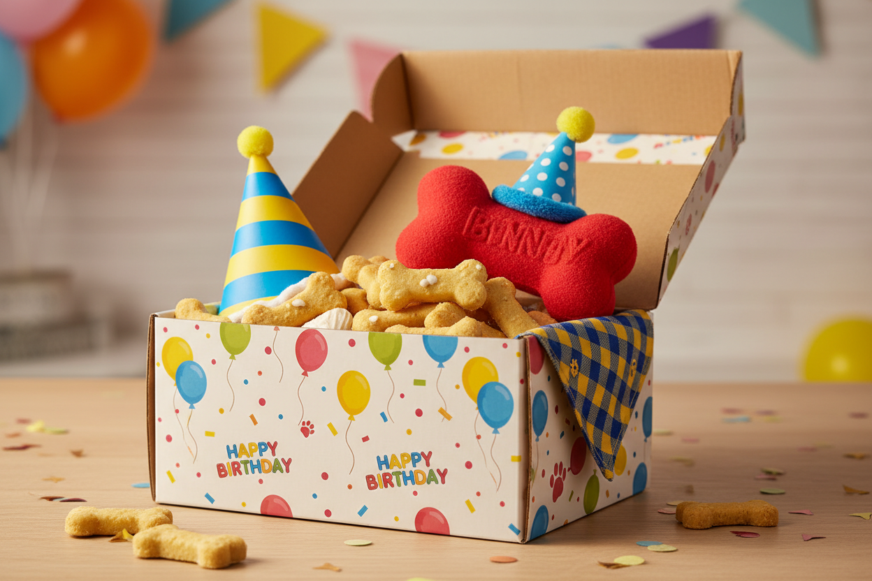 box anniversaire chien